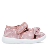 Buty dla dziewczynek - Kapcie DeeZee CEO-CM240203-4 Różowy - miniaturka - grafika 1