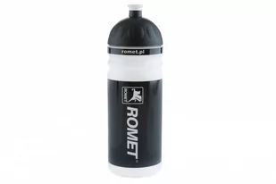 ROMET Bidon 0,7L logo biało-czarny (B0589) - Shakery i bidony sportowe - miniaturka - grafika 1