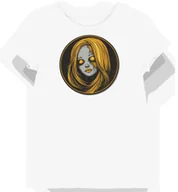 Koszulki i topy damskie - Koszulka damska biała z nadrukiem Złotej Lalki Annabelle M - miniaturka - grafika 1