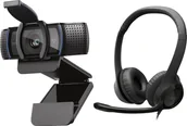 Kamery internetowe - Kamera internetowa Logitech C920S Pro 960-001252 + H390 981-000406 - miniaturka - grafika 1