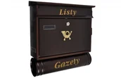 Skrzynki na listy - Skrzynka na listy 3PL stara miedź - miniaturka - grafika 1
