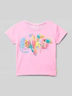 Koszulki dla dziewczynek - T-shirt z nadrukowanym motywem - miniaturka - grafika 1
