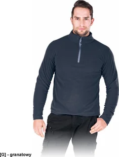 R.E.I.S. POLMENKS - Bluza polarowa męska, 100% poliester, 160 g/m - granatowy XL - Bluzy męskie - miniaturka - grafika 1