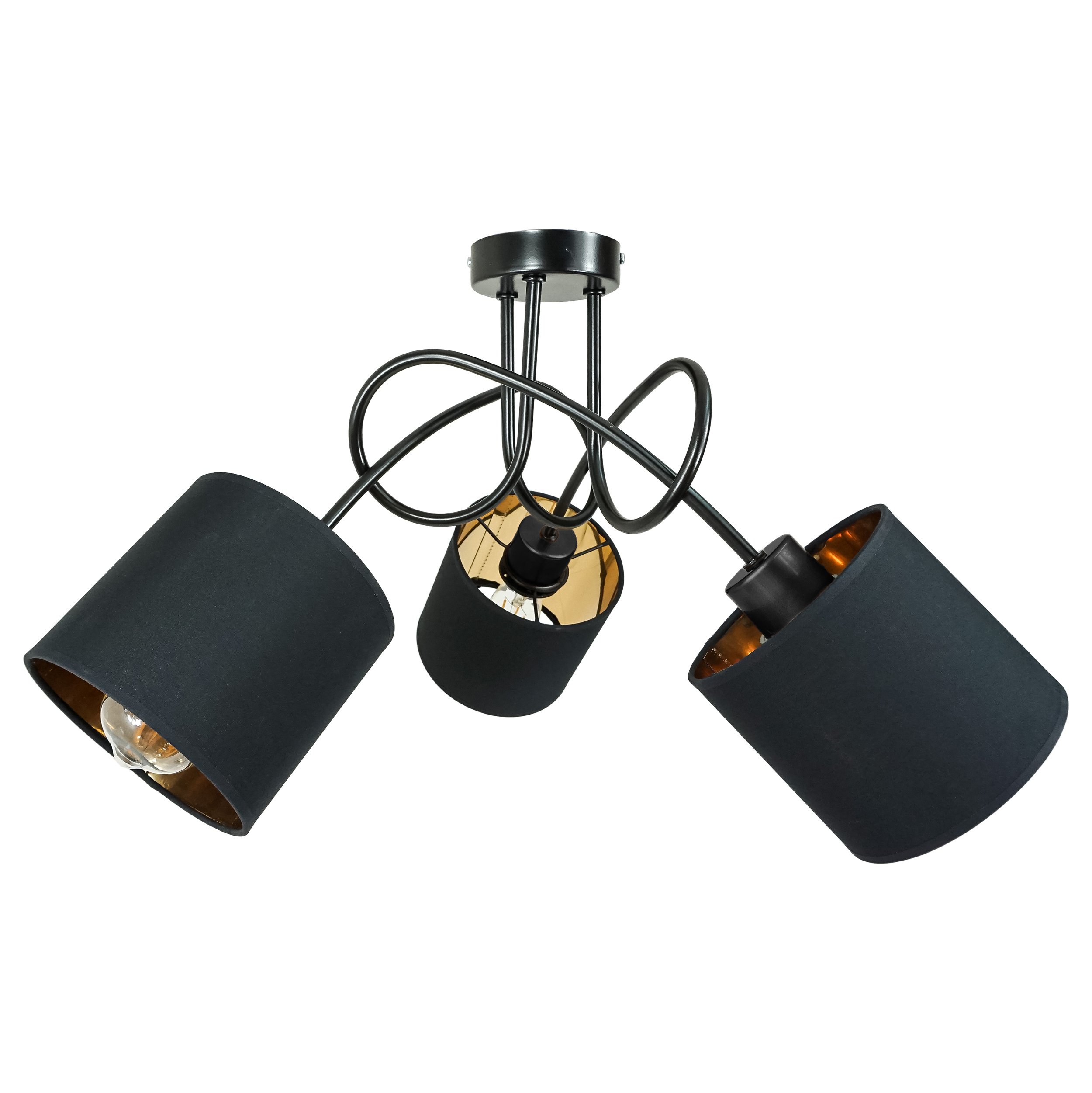 Żyrandol ADVITI Vigo AD-LD-6355BE27T, E27, 3 x 60W, czarny