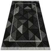 Dywany zewnętrzne - Dywan ogrodowy piękny wzór Trójkąty efekt 3D 140x210 cm - miniaturka - grafika 1