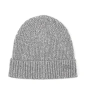 Czapki damskie - Męska czapka prążkowana szara - miniaturka - grafika 1