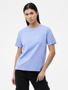 Koszulki i topy damskie - Pieces Koszulka "Ria" w kolorze niebieskim - grafika 1