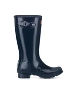 Buty dla dziewczynek - Hunter Kalosze JFT6000RGL-NVY Granatowy - miniaturka - grafika 1