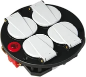 Przedłużacze i rozgałęźniki - Brennenstuhl 1081080 rozgałęziacz 4 x gniazdo sieciowe Czarny, Czerwony, Biały - miniaturka - grafika 1