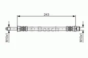 Przewody hamulcowe - Bosch Przewód hamulcowy giętki BOSCH 1987476313 1987476313 - miniaturka - grafika 1