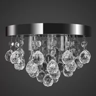 Lampy sufitowe - GSTORE Wisząca lampa sufitowa z kryształkami chromowa GS-240688 - miniaturka - grafika 1
