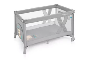 Baby Design Simple New, Łóżeczko turystyczne, Szary - Łóżeczka i kojce - miniaturka - grafika 1