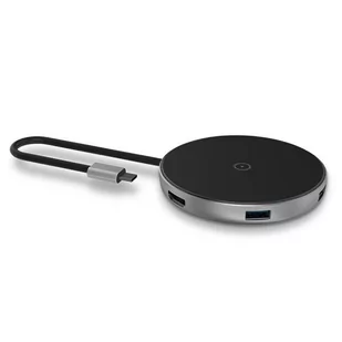 JCPAL USB-C HUB - HDMI / USB-C / USB 3.0 - with Wireless Charger - HUB USB-C z bezprzewodową ładowarką - Ładowarki do telefonów - miniaturka - grafika 1