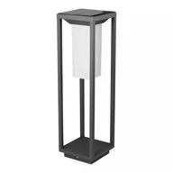 Lampy ogrodowe - Słupek Ogrodowy Solarny V-TAC 4W LED SAMSUNG CHIP Szary 2-funkcje IP65 VT-66 3000K 280lm 3 Lata Gwarancji - miniaturka - grafika 1