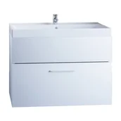 Szafki łazienkowe - Szafka pod umywalkę LUPO LP2 biały laminat - miniaturka - grafika 1
