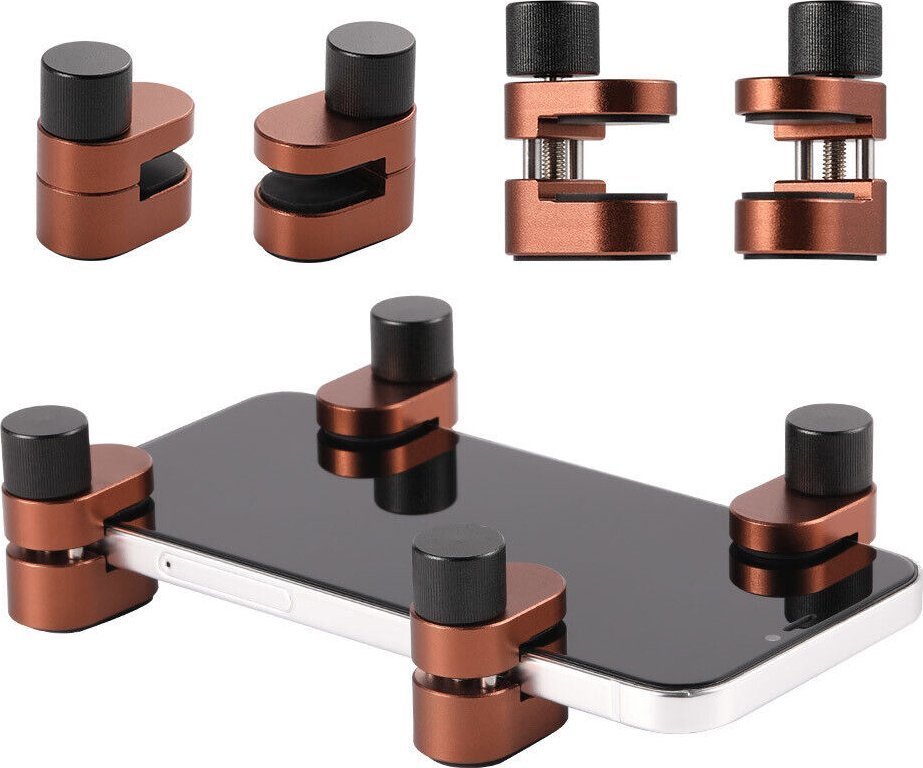 Zestaw 4 imadełek / docisków do montażu LCD TE-798