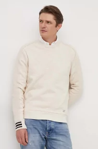 Pepe Jeans bluza bawełniana Murphy męska kolor beżowy gładka - Bluzy męskie - miniaturka - grafika 1