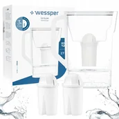 Dzbanki filtrujące - Dzbanek filtrujący do lodówki Wessper 2,7l + 3x Filtr do wody Wessper 77g - miniaturka - grafika 1