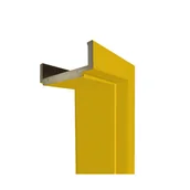 Ościeżnice - Ościeżnica regulowana do skrzydeł bezprzylgowych 80 Prawa Bahama 140 - 180 mm Voster - miniaturka - grafika 1