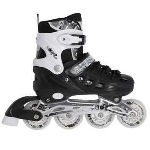 Nils EXTREME NH10905 4w1 CZARNE ROZM. L(39-42) ŁYŻWOROLKI Z WYM. PŁOZĄ HOKEJOWĄ EXTREME 16-25-025 - Rolki - miniaturka - grafika 1
