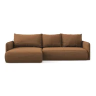 Narożniki - Pomarańczowy rozkładany/ze schowkiem narożnik (lewostronny) Nanea – Makamii - miniaturka - grafika 1