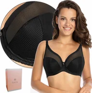 Biustonosze - Gaia Biustonosz półusztywniany GAIA 1058 SONIA nero 85E - miniaturka - grafika 1