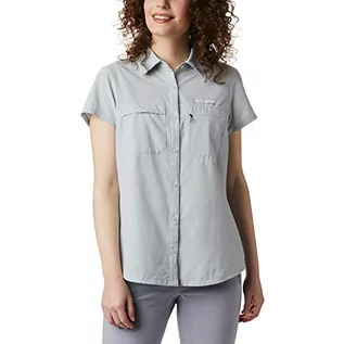 Koszule damskie - Columbia Damska koszula z krótkim rękawem Irico - Cirrus Grey Heather, duża AL5415031L - grafika 1