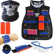 Klocki - Kamizelka Taktyczna do Nerf Zestaw z Magazynkiem 20 Strzałek Okulary - miniaturka - grafika 1