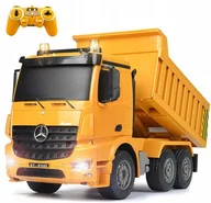 Zabawki zdalnie sterowane - Duża Wywrotka Zdalnie Sterowana Auto Rc Mercedes Ciężarówka + Pilot + Dźwig - miniaturka - grafika 1