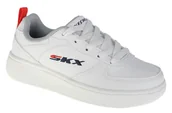Buty dla chłopców - Skechers Sport Court 92 405696L-WHT chłopięce sneakersy białe - miniaturka - grafika 1
