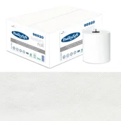 Ręczniki papierowe - Ręcznik papierowy chłonny do systemu autocut 150m biały 2 warstwy w roli Bulkysoft Membrane Plus 6 rolek - miniaturka - grafika 1