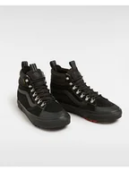 Trampki damskie - Vans Skórzane sneakersy w kolorze czarnym - miniaturka - grafika 1