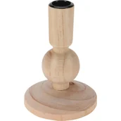 Świeczniki - Drewniany świecznik, naturalny, wys. 13 cm - miniaturka - grafika 1
