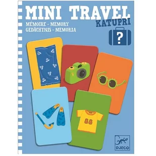 Djeco Mini gra podróżna pamięciowa Katupri 4l+ 2-4 graczy - Gry planszowe - miniaturka - grafika 1