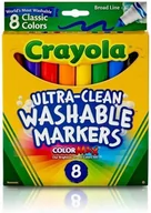 Przybory szkolne - Zmywalne markery kolor Crayola Broad Line 8 szt - miniaturka - grafika 1
