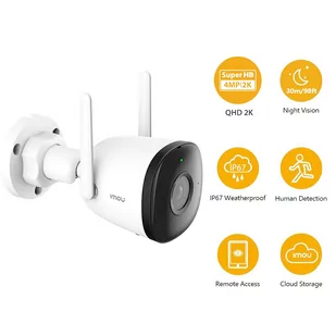 Imou Bullet 2C 4MP IP Wifi hd 4MP (QHD) outdoor surveillance camera,with built-in microphone, IP67 waterproof - Kamery IP - miniaturka - grafika 2