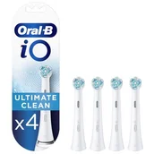 Końcówki do szczoteczek elektrycznych - Oral-B Końcówka szczoteczki Ultimate Clean iO Biały 4szt. IOEB4UCWH - miniaturka - grafika 1