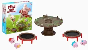 GRA ŚWINIE NA TRAMPOLINIE PL - podstawa - LUCKY DUCK GAMES - Gry planszowe - miniaturka - grafika 1