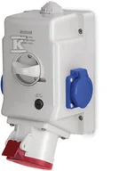 Osprzęt siłowy - Gniazdo natynkowe OPTIMA-COMBI 3P+N+E 16A + 230V z wyłącznikiem 0-1 - miniaturka - grafika 1