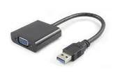 Kable USB - MicroConnect Kabel USB USB 3.0 VGA M-F Czarny USB3.0VGA - miniaturka - grafika 1