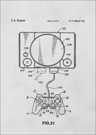 Plakaty - Patent, Konsola Sony PS1 - plakat Wymiar do wyboru: 40x50 cm - miniaturka - grafika 1