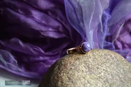 Pierścionki - Czaroit naturalny Pierścionek Srebro 925 - miniaturka - grafika 1