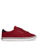 Trampki męskie - Tommy Hilfiger Tenisówki Vulc Core Long Lace FM0FM05688 Bordowy - miniaturka - grafika 1