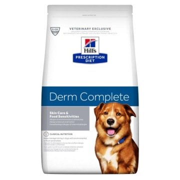 Hill’s Prescription Diet Derm Complete, ryż i jajko - 12 kg