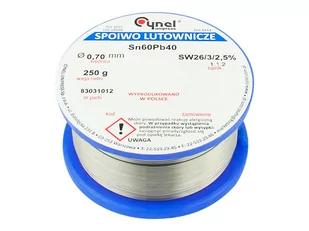 9411# Cyna 0,70/250g/spoiwo lc60-sw26 - Akcesoria do lutowania - miniaturka - grafika 1