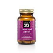 Suplementy naturalne - LABS212 Resveratrol Natural Grape Seed (Resweratrol z ekstraktem z nasion winorośli) 60 Kapsułek wegetariańskich - miniaturka - grafika 1