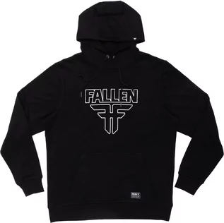 Bluzy męskie - bluza męska FALLEN INSIGNIA PO HOODIE Black/White - grafika 1