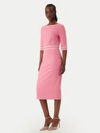 Sukienki - Rinascimento Sukienka koktajlowa CFC0127991003 Różowy Slim Fit - miniaturka - grafika 1