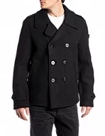 Płaszcze męskie - Replay Męski płaszcz wełniany, 098 BLACK, M - miniaturka - grafika 1