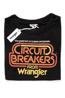 Koszulki i topy damskie - Wrangler, T-shirt damski, Graphic Ringer Tee Black W7373Ev01, rozmiar XS - miniaturka - grafika 1